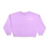 Street Crop Sweatshirt - Lilac Purple