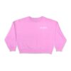 Street Crop Sweatshirt - Bubble Gum Pink