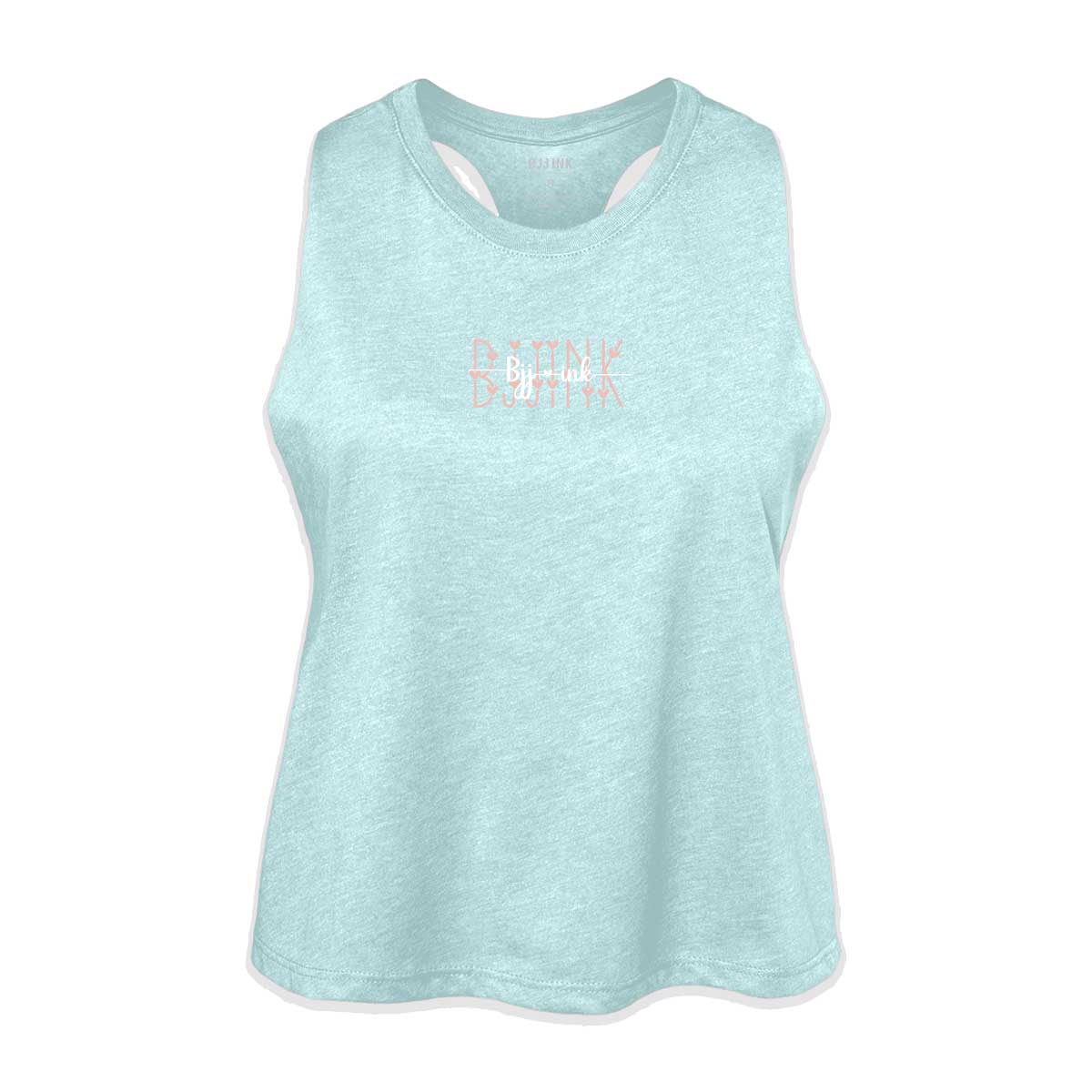 Racerback Crop Tank - Dusty Blue